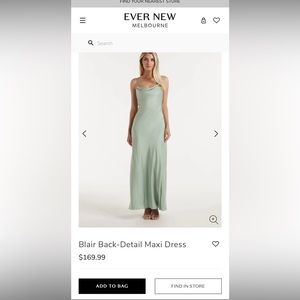 EVER NEW AUS Blair Back tie Dress
